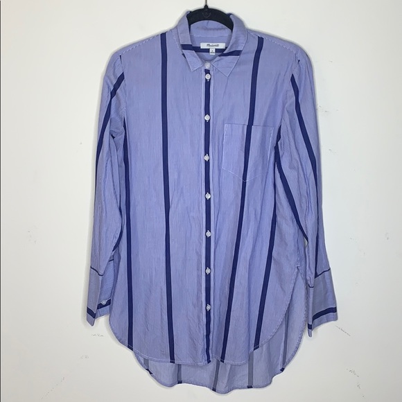 Madewell | Striped Button Down Top - Picture 7 of 15